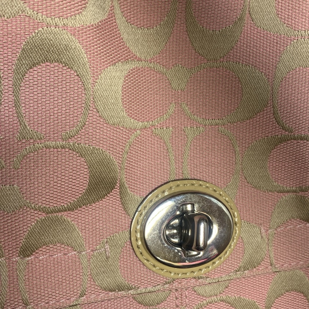 Coach Pink and Gold Crossbody Bag - Picture 10 of 16
